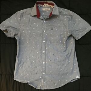 Men's Gray Short Sleeve Shirt